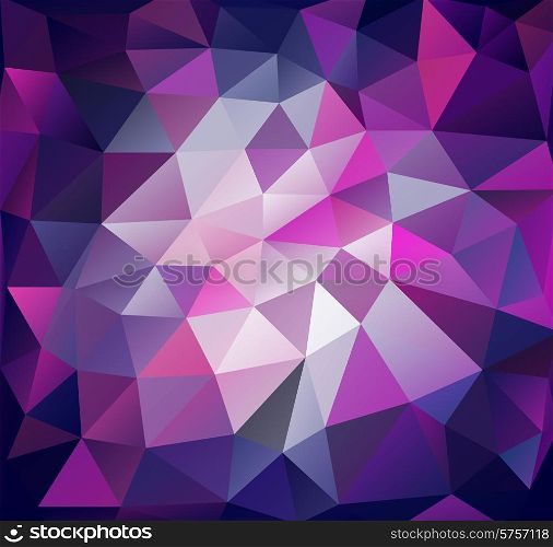Triangle background. Lilac polygons. Abstract background in modern style