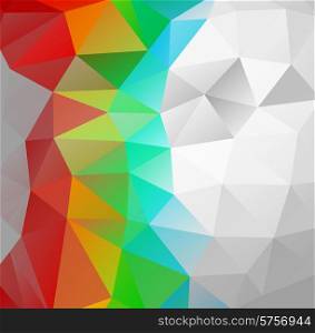 Triangle background. Multicolor polygons. Abstract background in modern style
