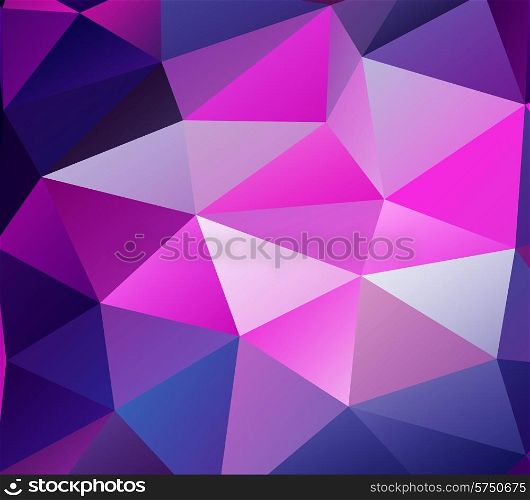 Triangle background. Purple polygons. Abstract background in modern style