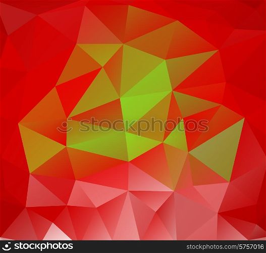 Triangle background. Red polygons. Abstract background in modern style