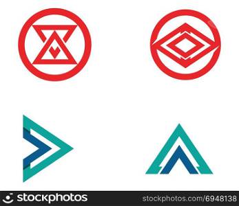 triangle business logo and symbols app template