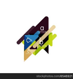 Triangle data visualization design, option infographic layout. Triangle data visualization design, option infographic layout. Vector illustration