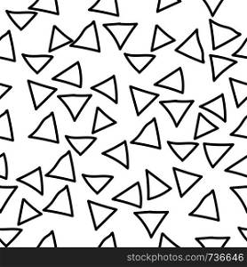 triangle doodle seamless pattern