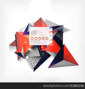 Triangle geometric shape abstract background