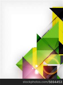 Triangle geometric shape abstract background. Bright abstraction