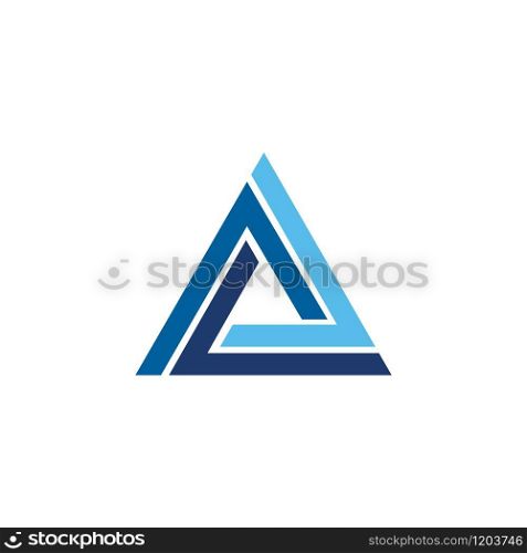 triangle icon vector design illustration template