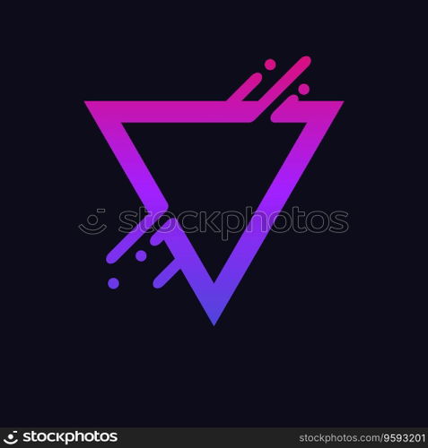 Triangle liquid1 vector image