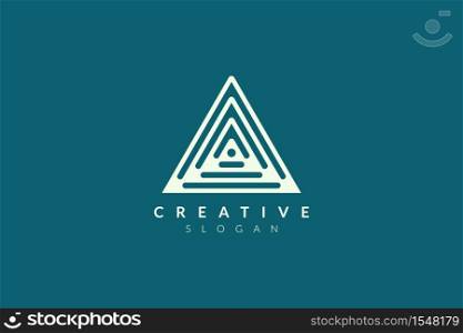 Triangle logo design. Minimalist and modern vector illustration design suitable for business or brand