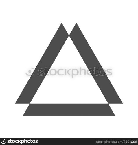Triangle logo icon design illustration