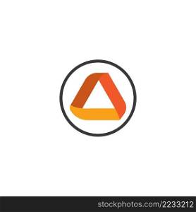 triangle logo is perfect for companies, foundations.vector design template.