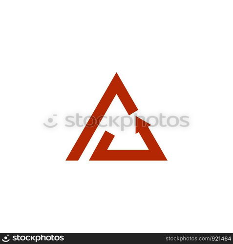 triangle Logo Template vector icon illustration design