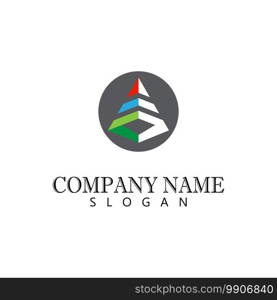 Triangle Logo Template vector icon illustration design