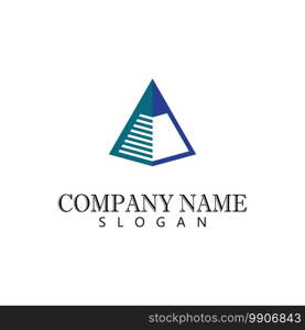 Triangle Logo Template vector icon illustration design