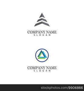 Triangle Logo Template vector icon illustration design