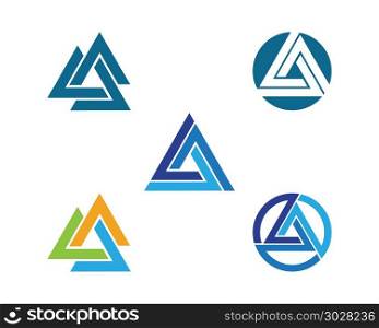 Triangle Logo Template vector icon. Triangle Logo Template vector icon illustration design