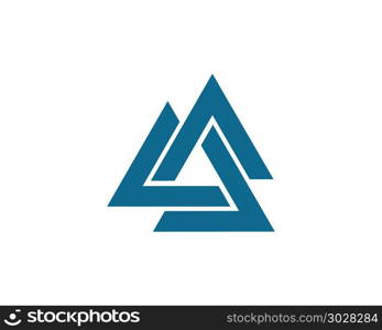 Triangle Logo Template vector icon. Triangle Logo Template vector icon illustration design