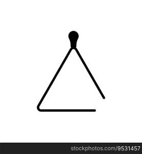 Triangle musical icon vector template illustration logo design