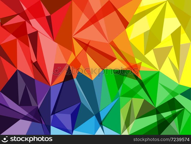 Triangle pattern colourful background