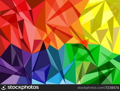 Triangle pattern colourful background