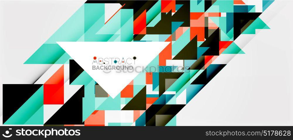 Triangle pattern design background. Triangle pattern design background. Vector business or technology presentation template, brochure or flyer pattern, or geometric web banner