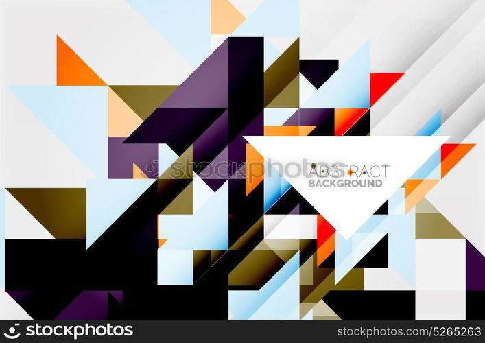 Triangle pattern design background. Triangle pattern design background. Vector business or technology presentation template, brochure or flyer pattern, or geometric web banner