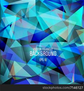 Triangle pattern of geometric shapes. Colorful mosaic banner.. Abstract background for design - vector illustration