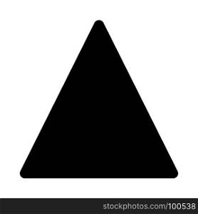 triangle - polygon shape, icon on isolated background