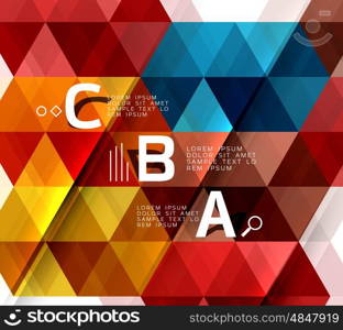 Triangle polygonal abstract background. Vector triangle polygonal abstract background