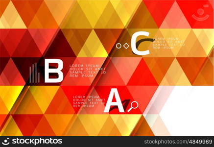 Triangle polygonal abstract background. Vector triangle polygonal abstract background