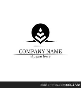 triangle pyramid logo design and vector symbol egyptian and logo business