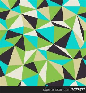 Triangle Seamless Pattern. Retro colors.