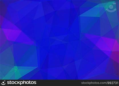 Triangle shape ultracolor abstract background. Polygon shape abstract pattern in red, blue, green modern color mode. Vector illustration.. Triangle shape ultracolor abstract background.