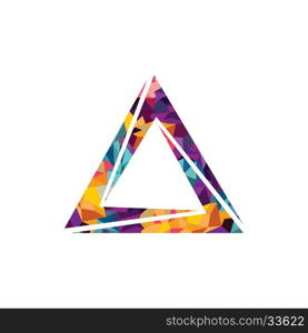 triangle theme logo logotype. triangle theme logo logotype art vector illustration