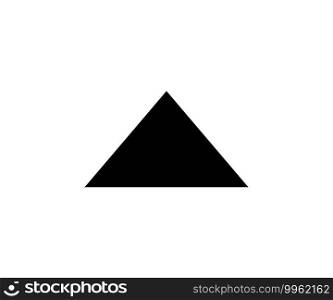 Triangle up arrow or pyramid line art vector icon. Elements of Geometric figure icon for concept apps and websites and development - Vector 