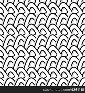 triangle white line art seamless pattern textile print