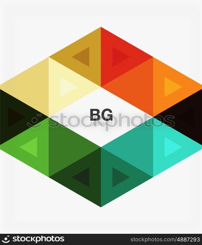 Triangles abstract background. Vector triangles abstract background