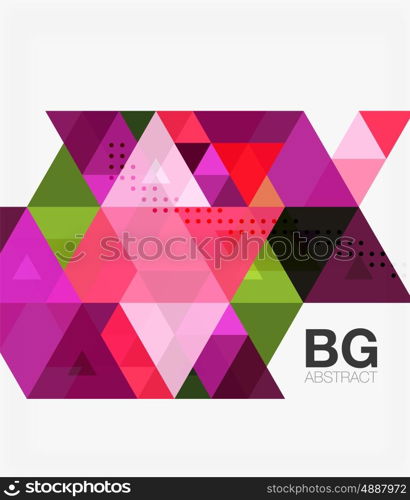 Triangles abstract background. Vector triangles abstract background