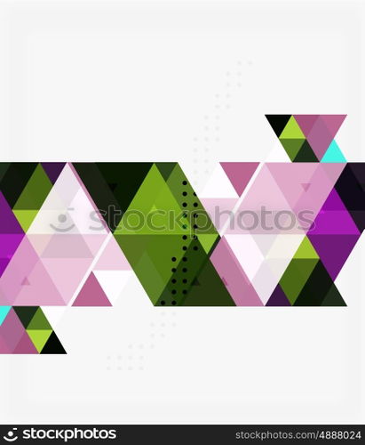 Triangles abstract background. Vector triangles abstract background