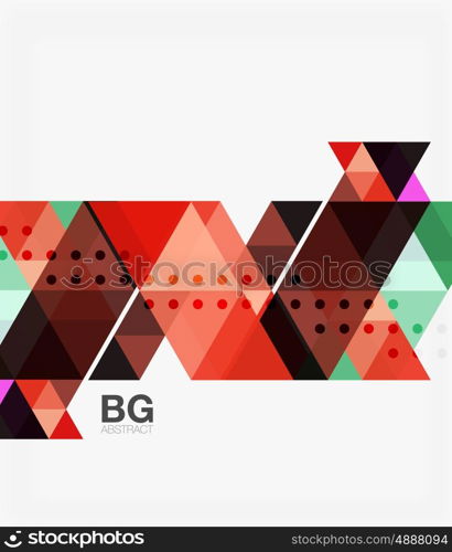 Triangles abstract background. Vector triangles abstract background