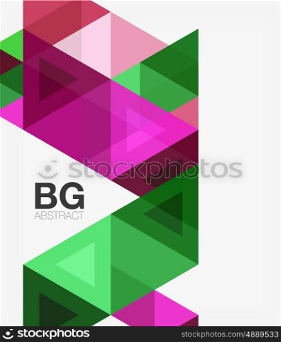 Triangles abstract background. Vector triangles abstract background