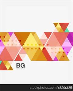 Triangles abstract background. Vector triangles abstract background
