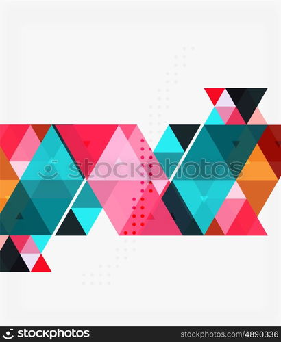 Triangles abstract background. Vector triangles abstract background