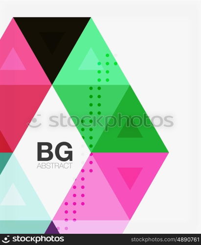Triangles abstract background. Vector triangles abstract background