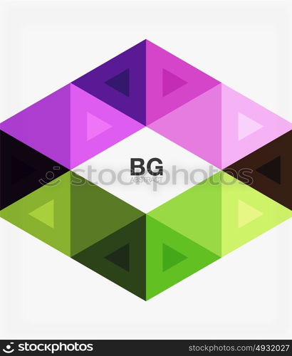 Triangles abstract background. Vector triangles abstract background