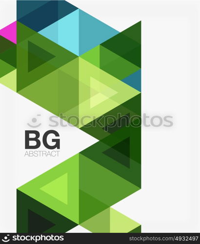 Triangles abstract background. Vector triangles abstract background