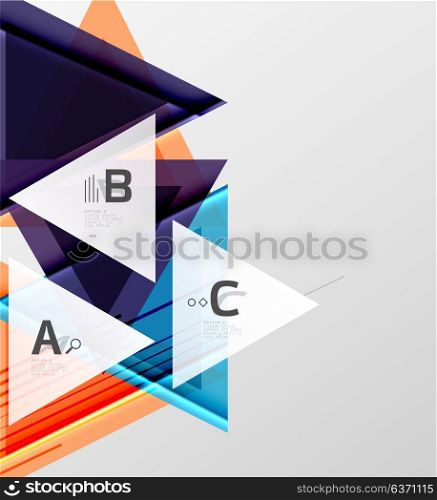 Triangles and geometric shapes abstract background. Triangles and geometric shapes abstract background. Vector illustration for your design