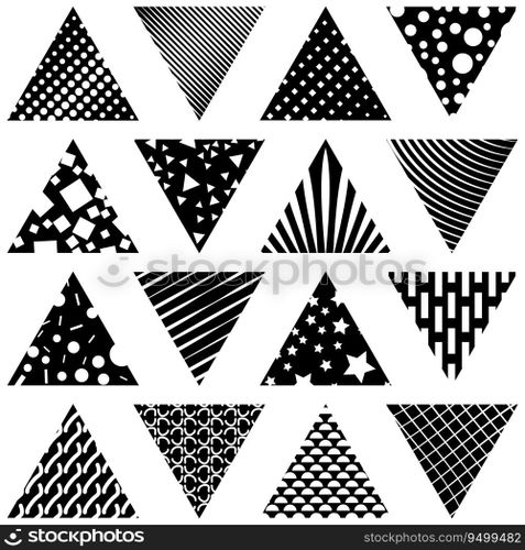 Triangles shapes seamless vector pattern - Vector illustration. Triangles shapes seamless vector pattern - Vector