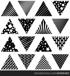 Triangles shapes seamless vector pattern - Vector illustration. Triangles shapes seamless vector pattern - Vector