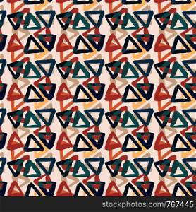 Triangles vector seamless background. Modern colorful pattern. Wrapping or fabric pattern. Triangles vector seamless background. Modern colorful pattern. Wrapping or fabric pattern.
