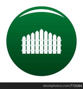 Triangular fence icon. Simple illustration of triangular fence vector icon for any design green. Triangular fence icon vector green